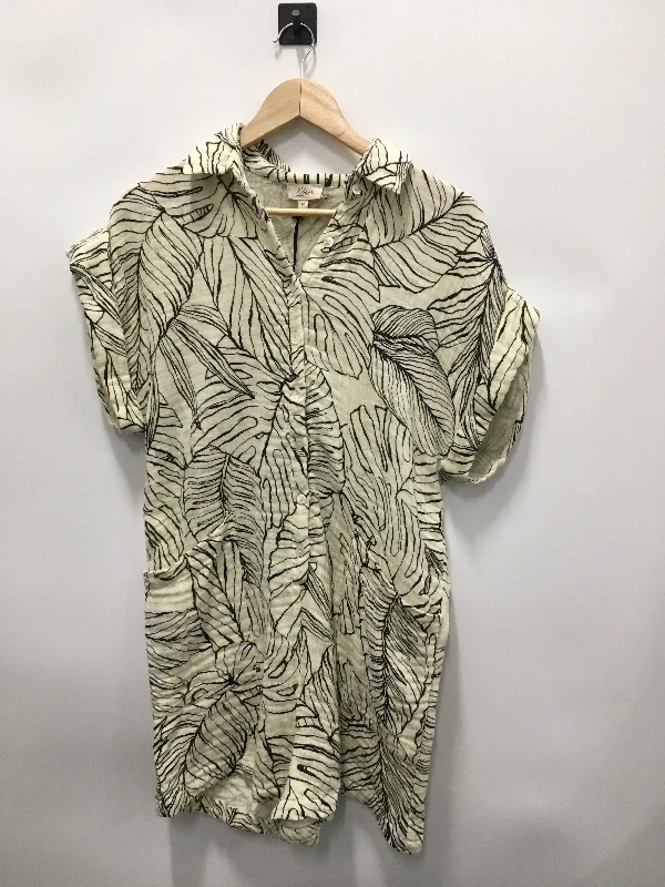 Act Fast Dress Casual Short By Elan In Cream, Size: M