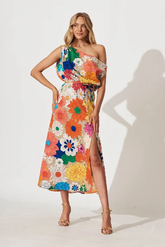 Shop and Save Melinda Maxi Dress In Bright Multi Floral