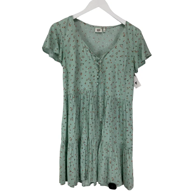 Bonus Savings Dress Casual Short By True Craft In Teal, Size: S