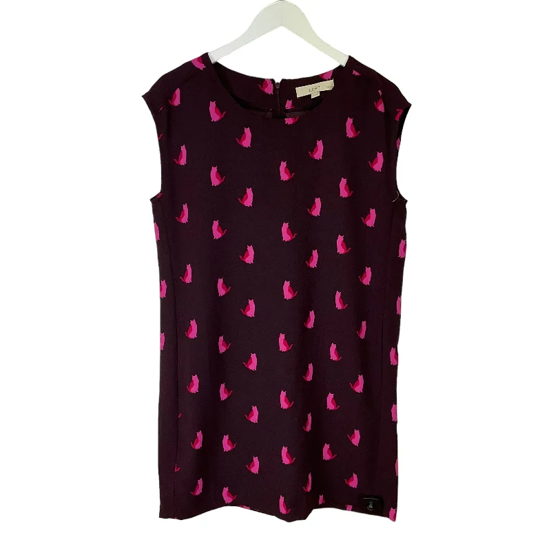 Daily Deals Dress Casual Midi By Loft In Red, Size: M