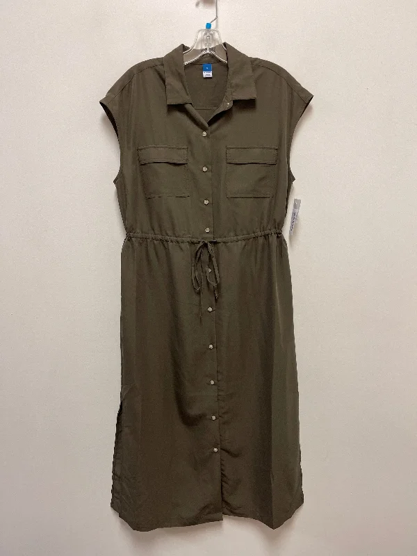 Can't Miss Dress Casual Midi By Old Navy In Green, Size: S