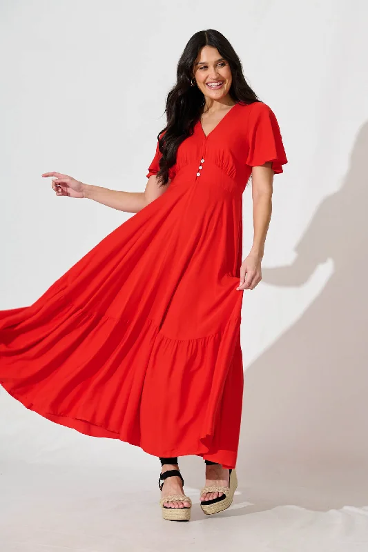 Buy More, Save More Nevada Maxi Dress in Red
