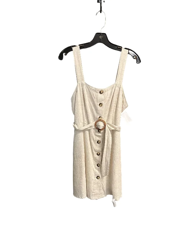Now or Never Dress Casual Short By Altard State In Beige, Size: M