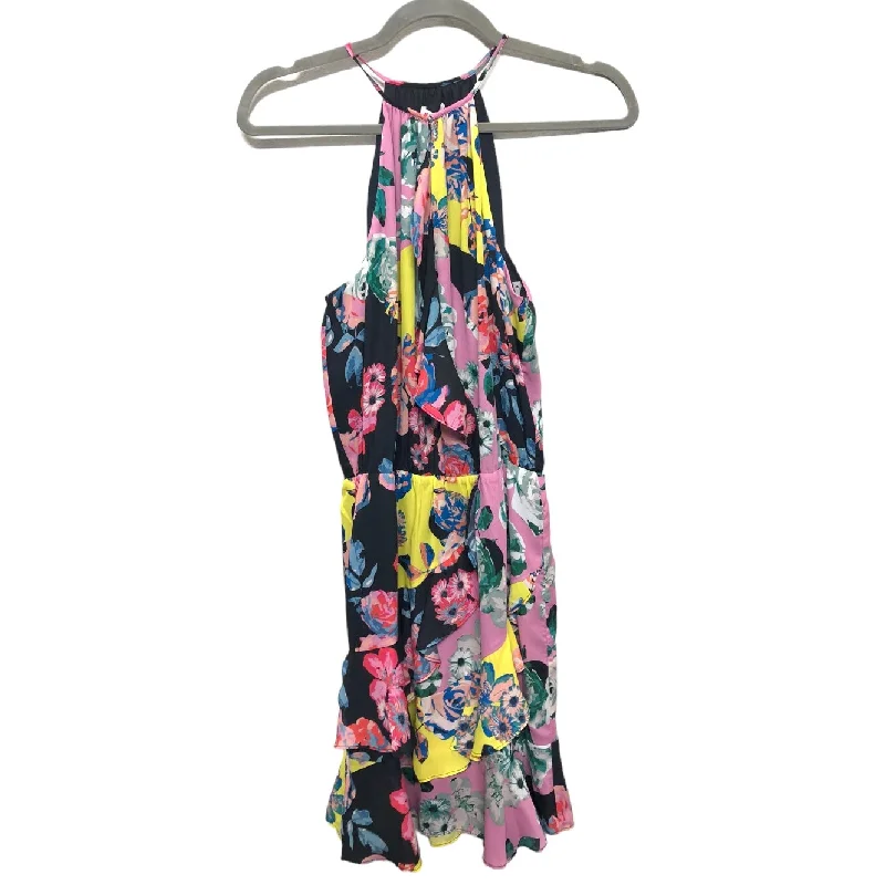 Final Sale Dress Casual Short By Parker In Black & Pink, Size: M