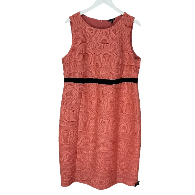 Exclusive Offers Dress Casual Midi By Sami & Jo In Peach, Size: 2x