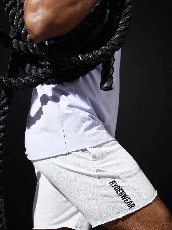 Weekend Special Force 6" Track Short - Chalk Grey Marl
