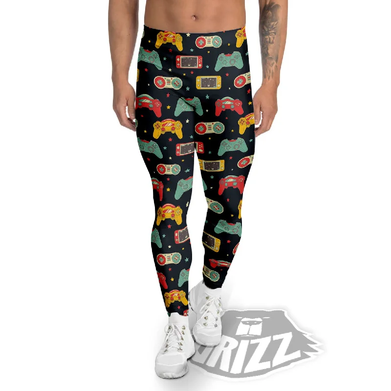 Unbeatable Prices Gadgets Video Game Print Pattern Men's Leggings