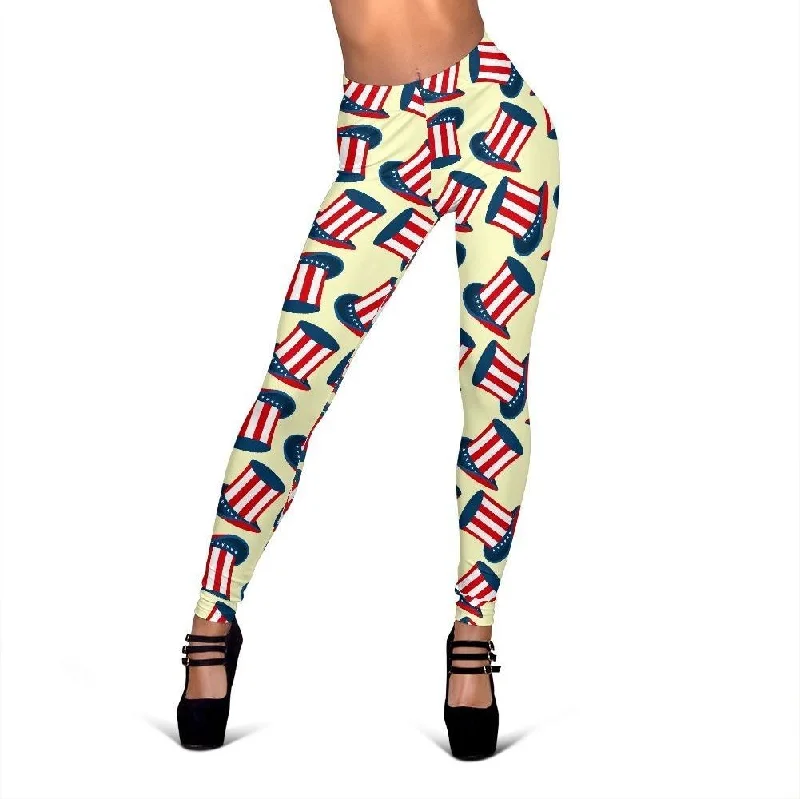 While Supplies Last Uncle Sam Print Pattern Women Leggings