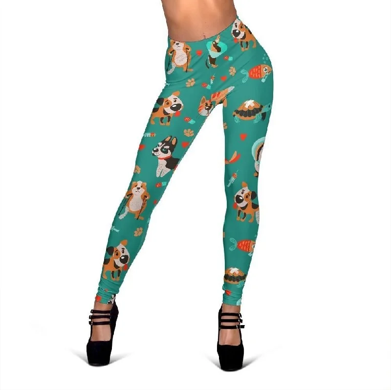 Best Seller Veterianary Animal Pattern Print Women Leggings