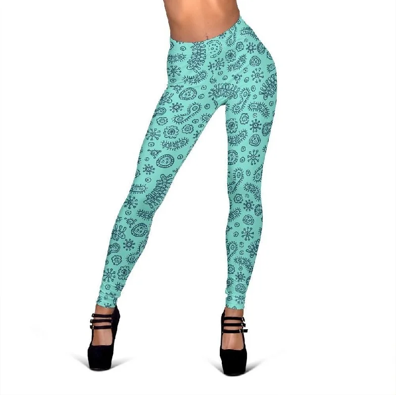 Today Only Virus Bacteria Pattern Print Women Leggings