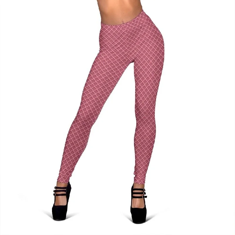 Limited Time Offer Waffle Pink Pattern Print Women Leggings