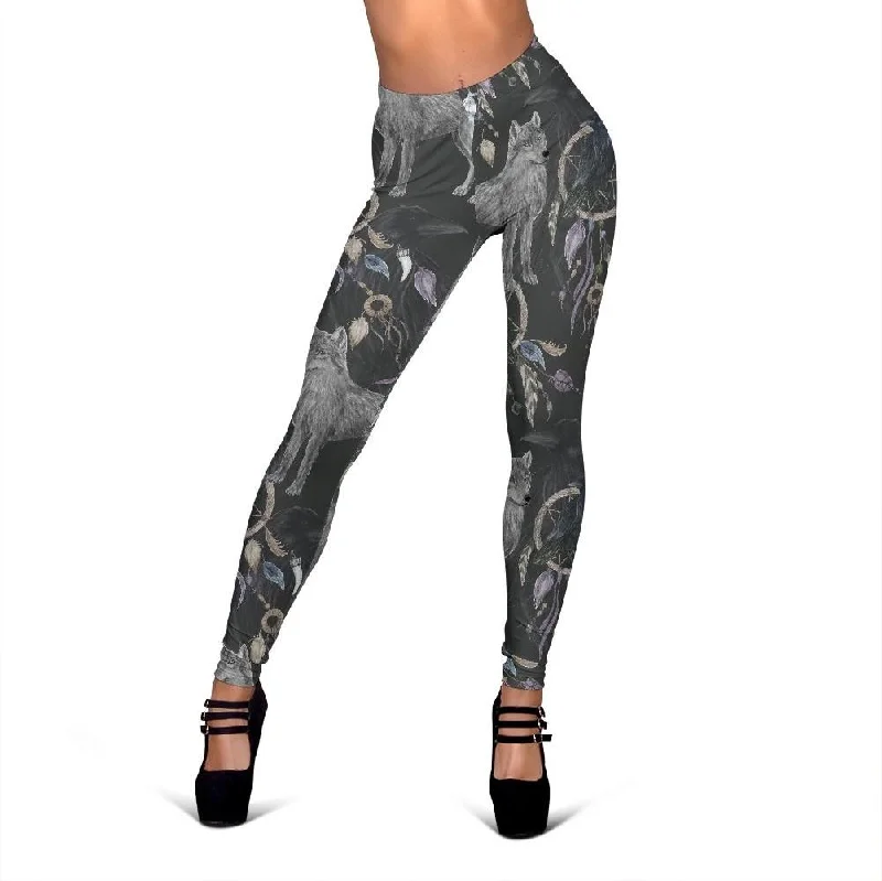 Savings Galore Wolf Print Pattern Women Leggings