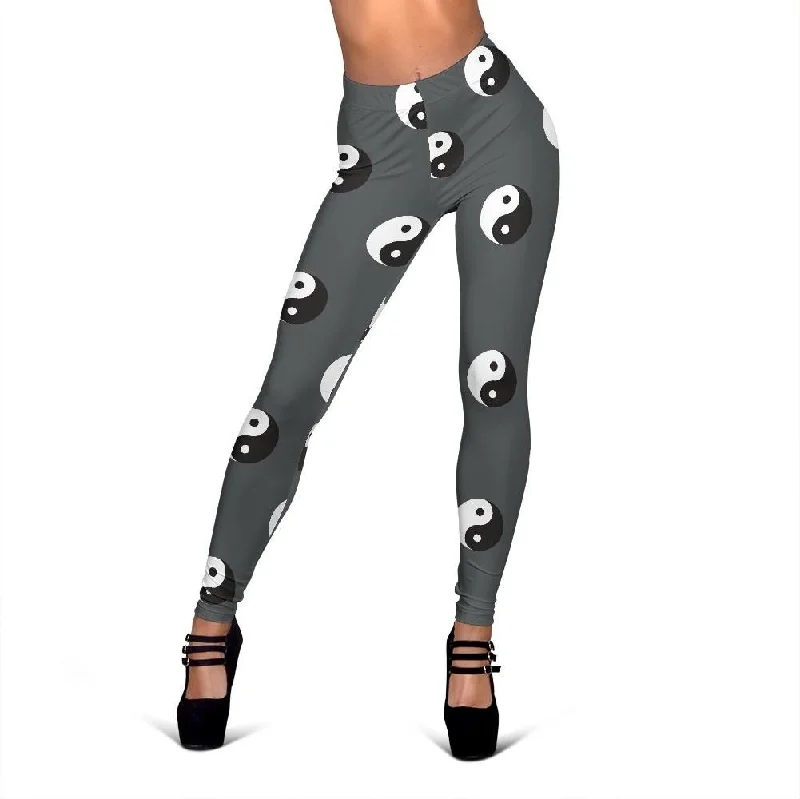 Price Cut Yin Yang Pattern Print Women Leggings