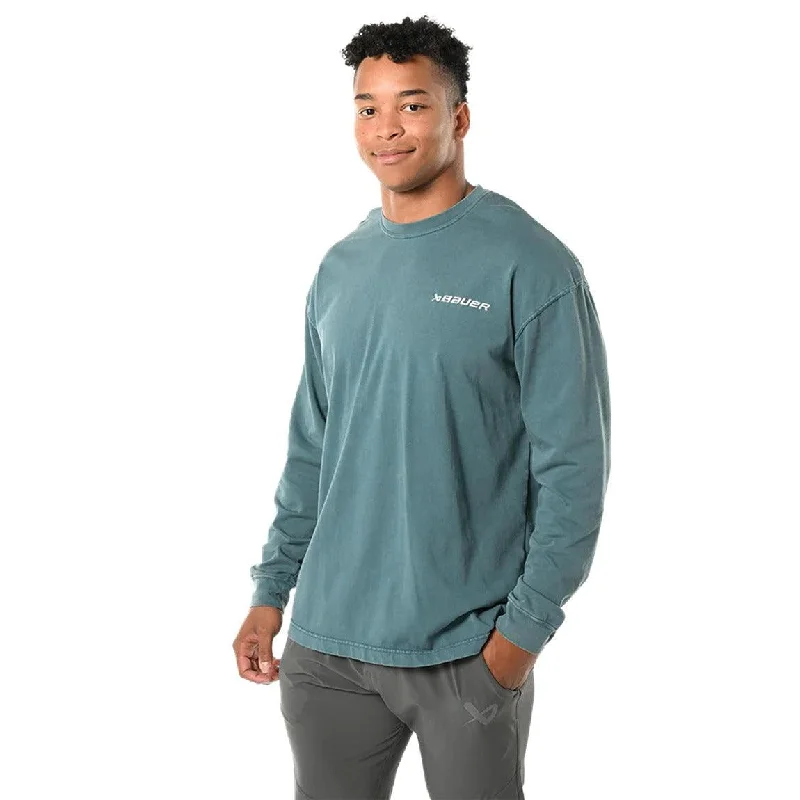 New Arrival Bauer Longsleeve Acid Wash Tee - Senior
