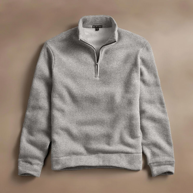 Limited Edition Cozy Half Zip - Heather Grey