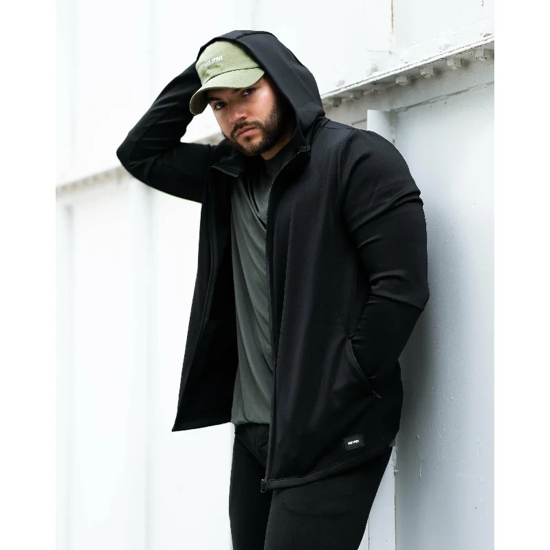 Stock Clearance Hooded Tech Jacket
