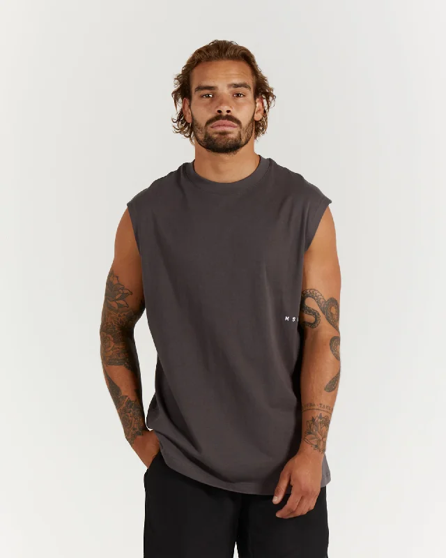 Can't Miss LIGHTWEIGHT OVERSIZED TANK - CHARCOAL