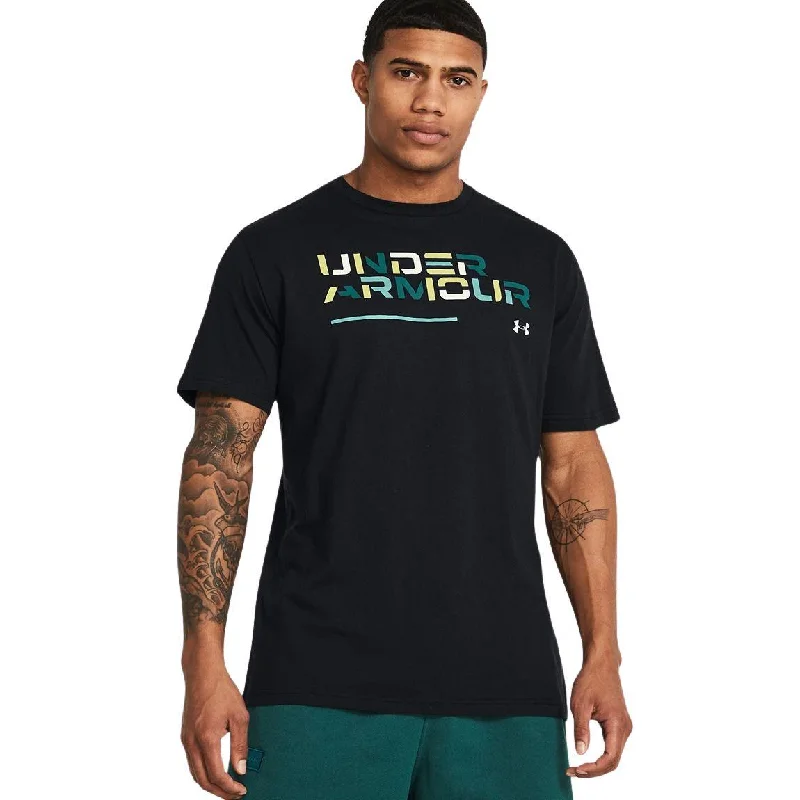 Unbeatable Prices Under Armour Colorblock Wordmark Short Sleeve Tee - Men